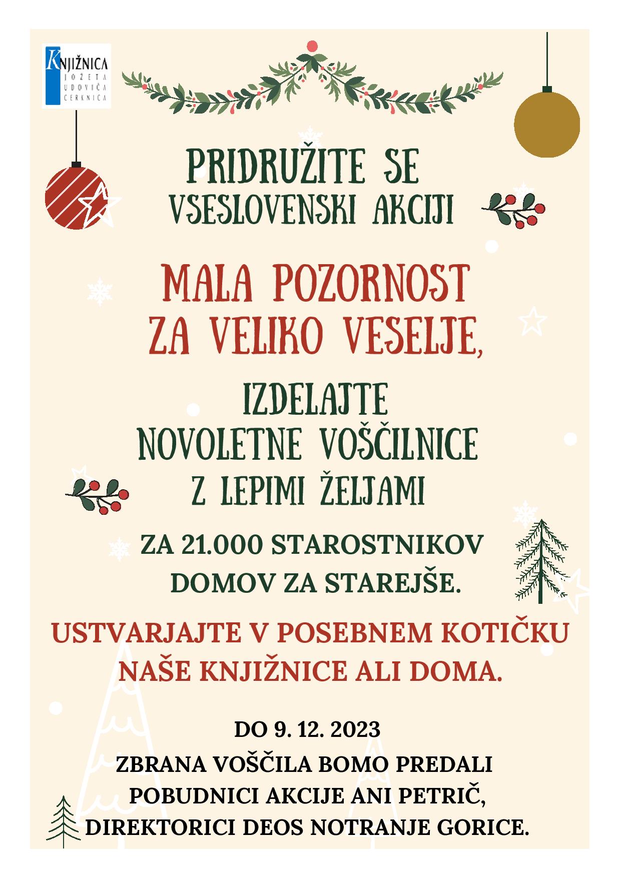 Mala pozornost za veliko veselje - izdelava novoletnih voščilnic