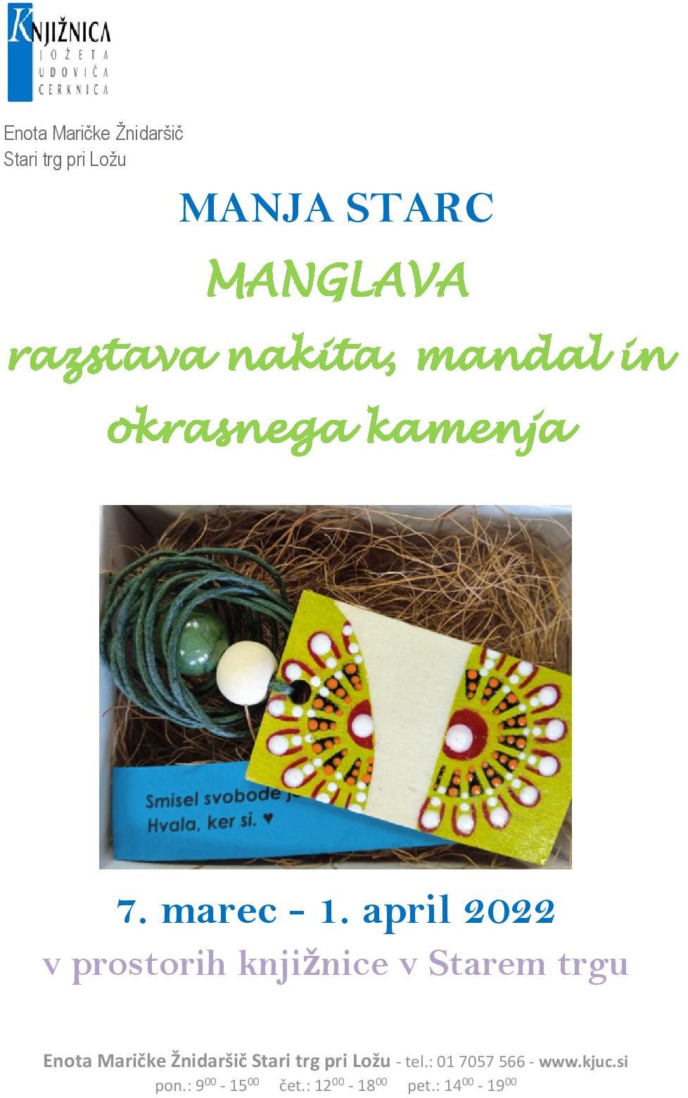 Manja Starc: Manglava - razstava nakita, mandal in okrasnega kamenja