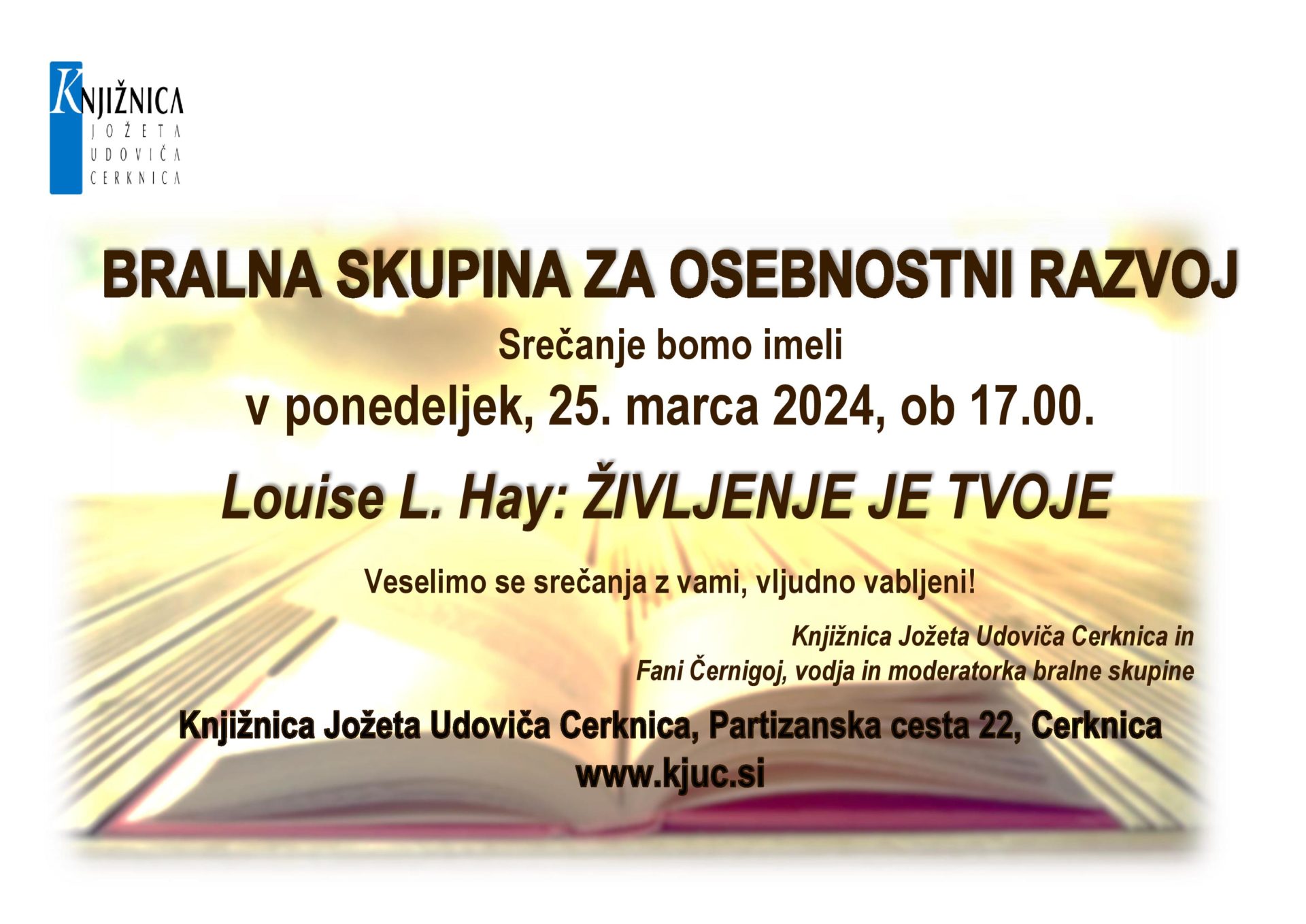 Srečanje Bralne skupine za osebnostni razvoj