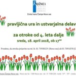 Pravljična ura in ustvarjalna delavnica za otroke od 4. leta dalje
