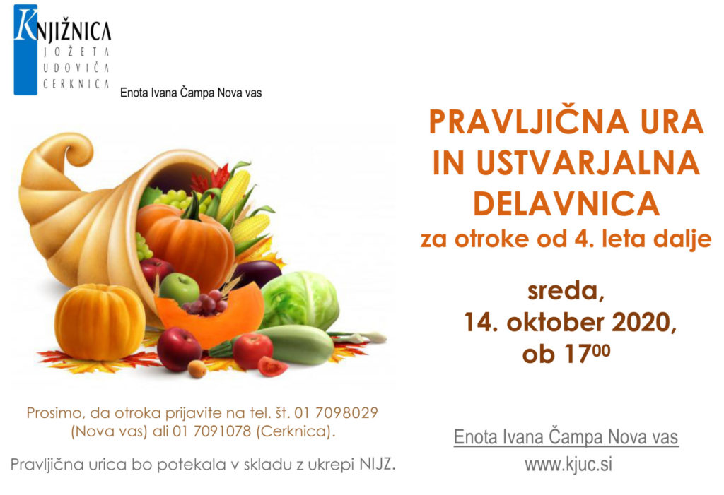 Pravljična urica z ustvarjalno delavnico – Nova vas