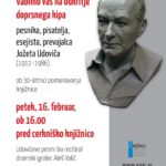 Odkritje doprsnega kipa Jožeta Udoviča ob 30-letnici poimenovanja knjižnice