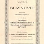 140-letnica cerkniške Narodne čitalnice in Narodnega bralnega društva 1879‒2019 - odprtje razstave