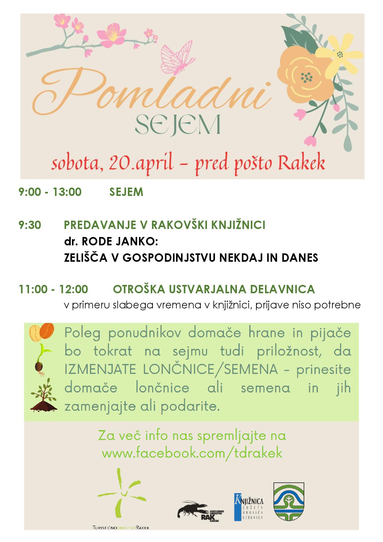 Pomladni sejem na Rakeku