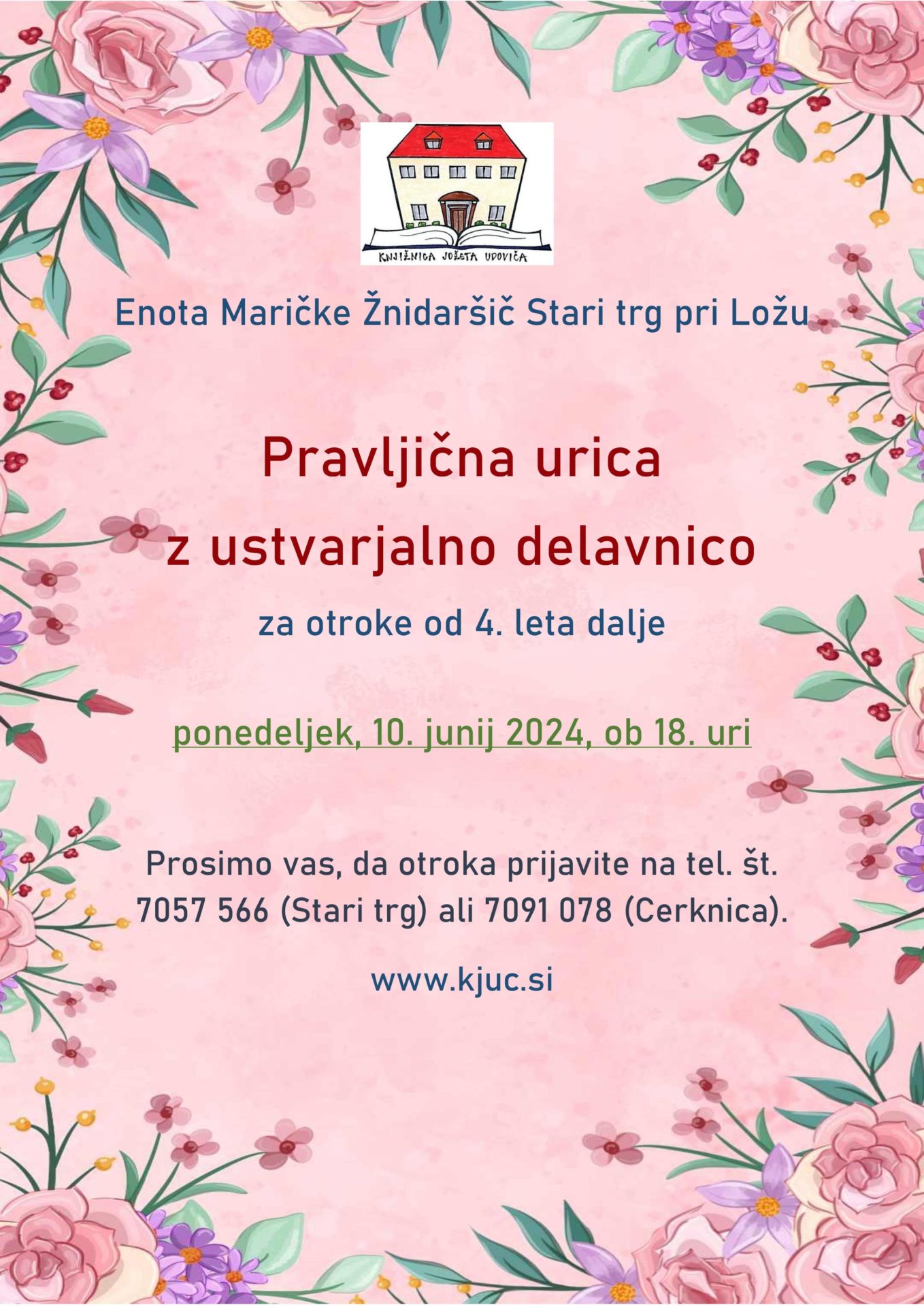 Pravljična urica z ustvarjalno delavnico v Starem trgu