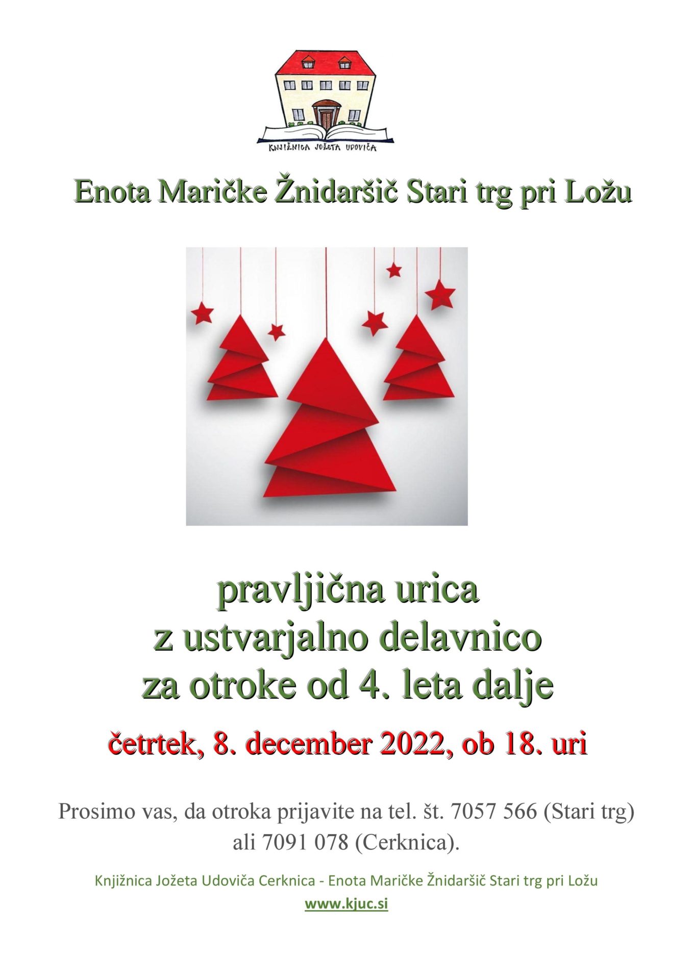 Pravljična urica z ustvarjalno delavnico v Starem trgu