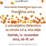 Pravljična urica z ustvarjalno delavnico v Starem trgu