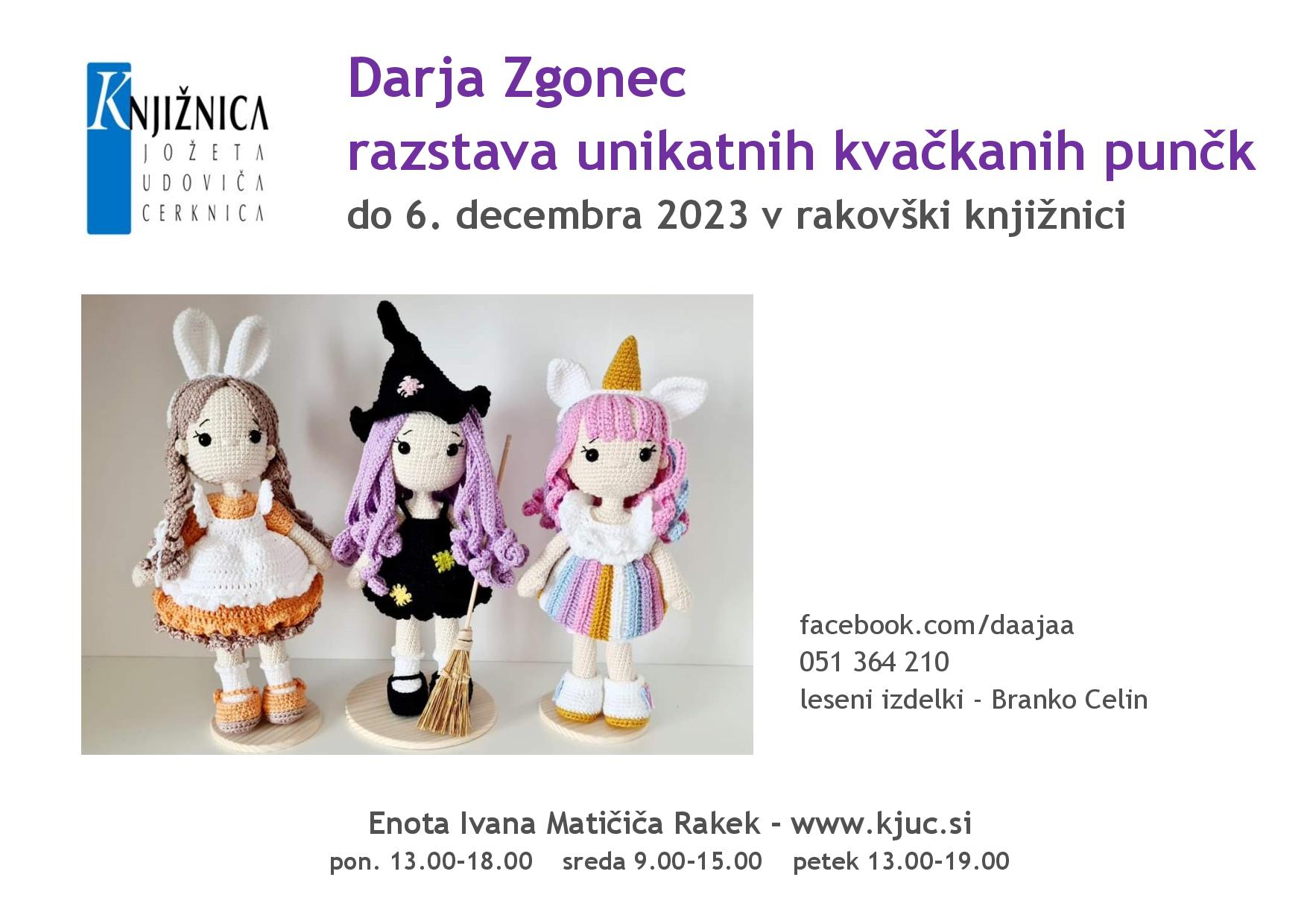 Darja Zgonec - razstava unikatnih kvačkanih punčk