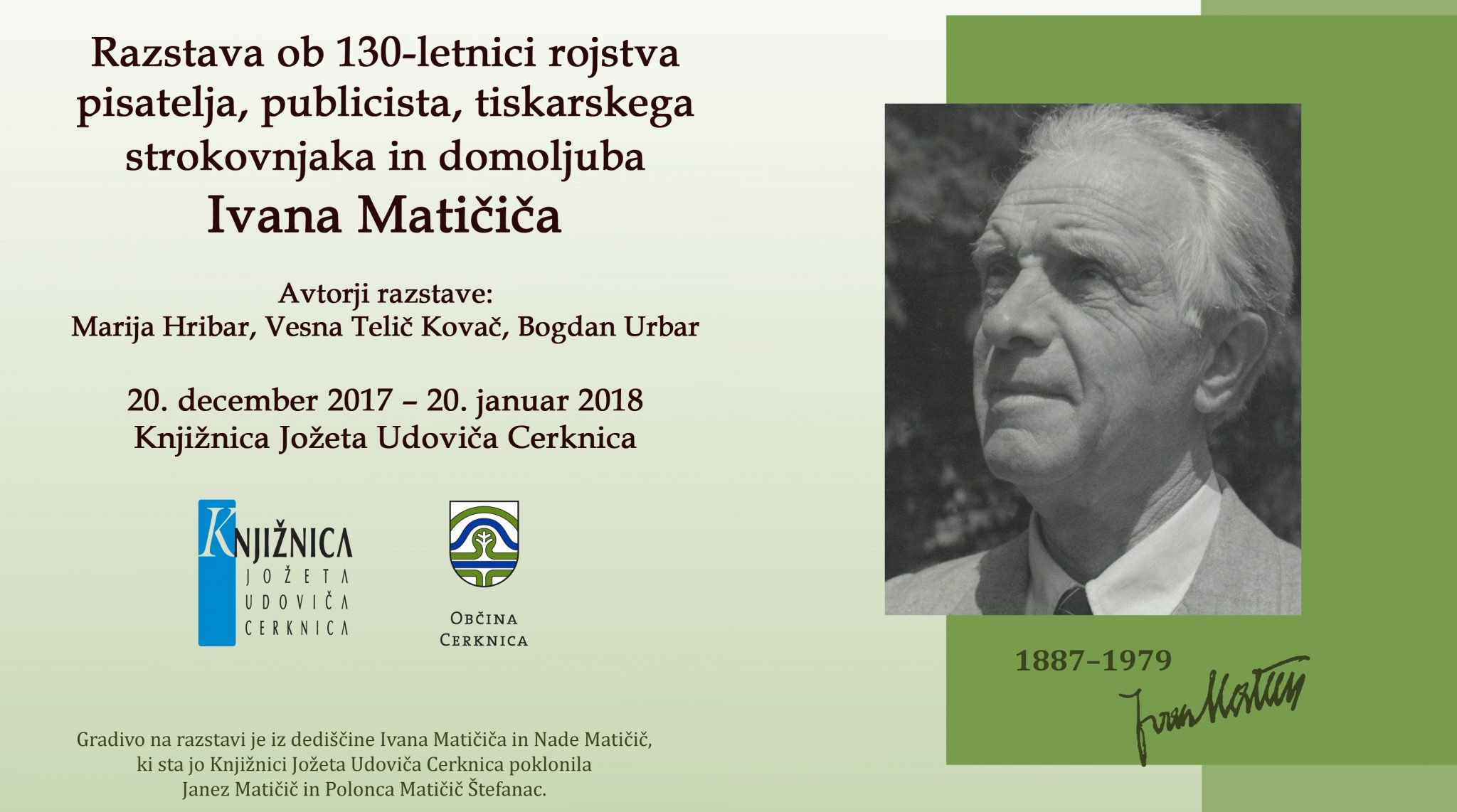 Ivan Matičič - razstava ob 130-letnici rojstva