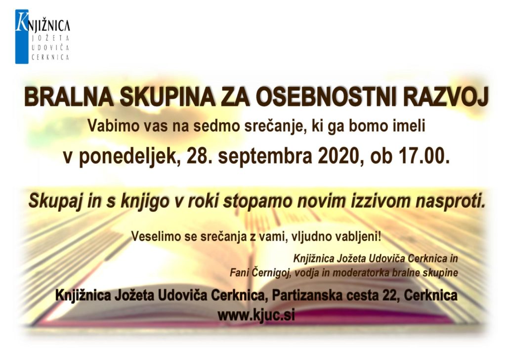 Srečanje Bralne skupine za osebnostni razvoj