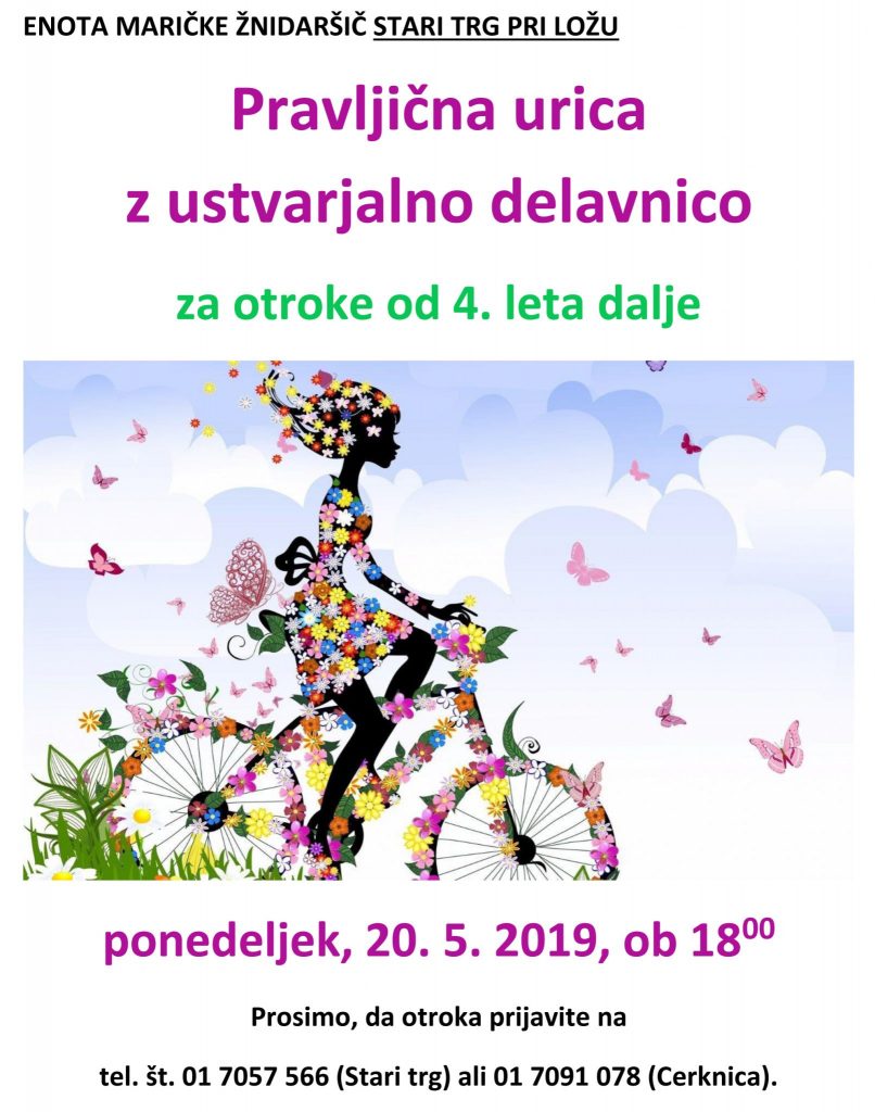 Pravljična urica z ustvarjalnico za otroke od 4. leta dalje
