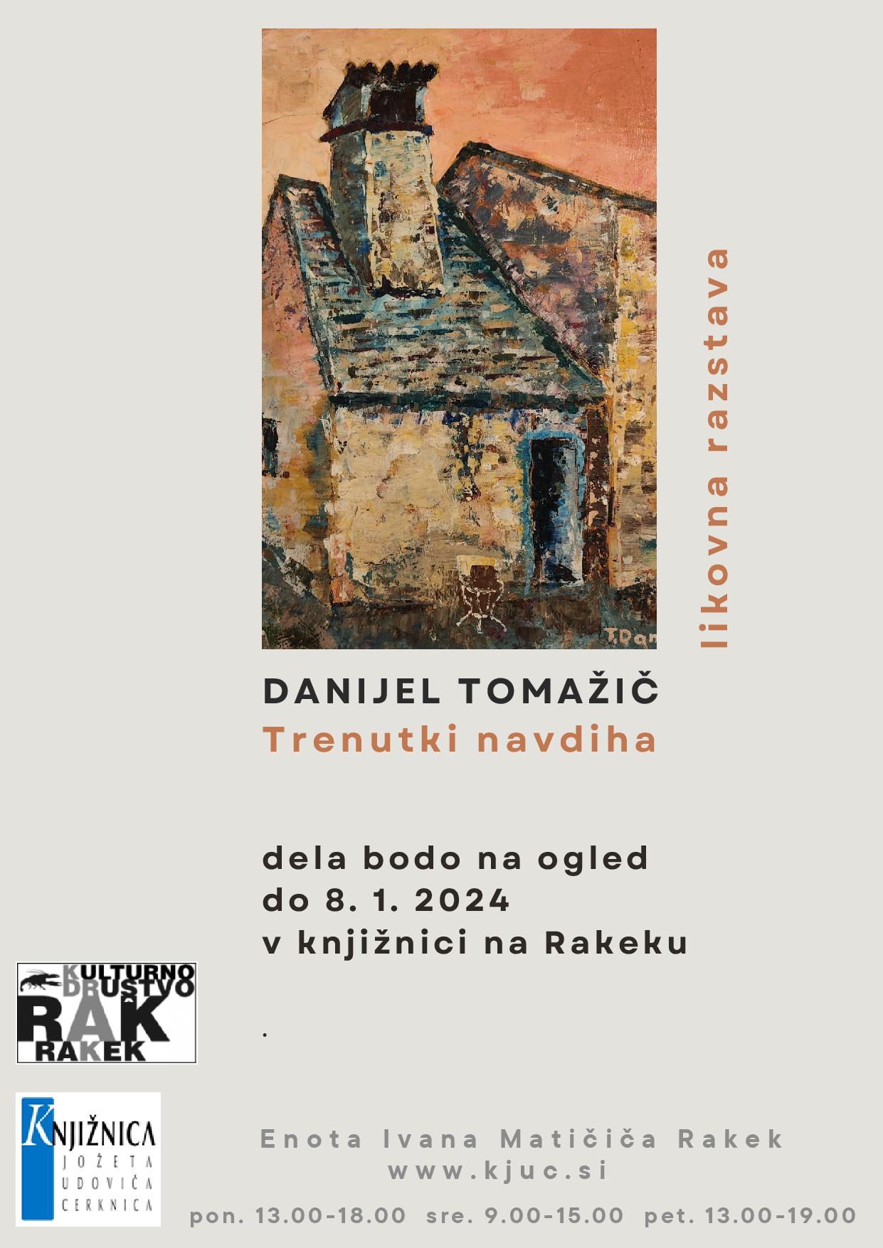 Danijel Tomažič - likovna razstava Trenutki navdiha