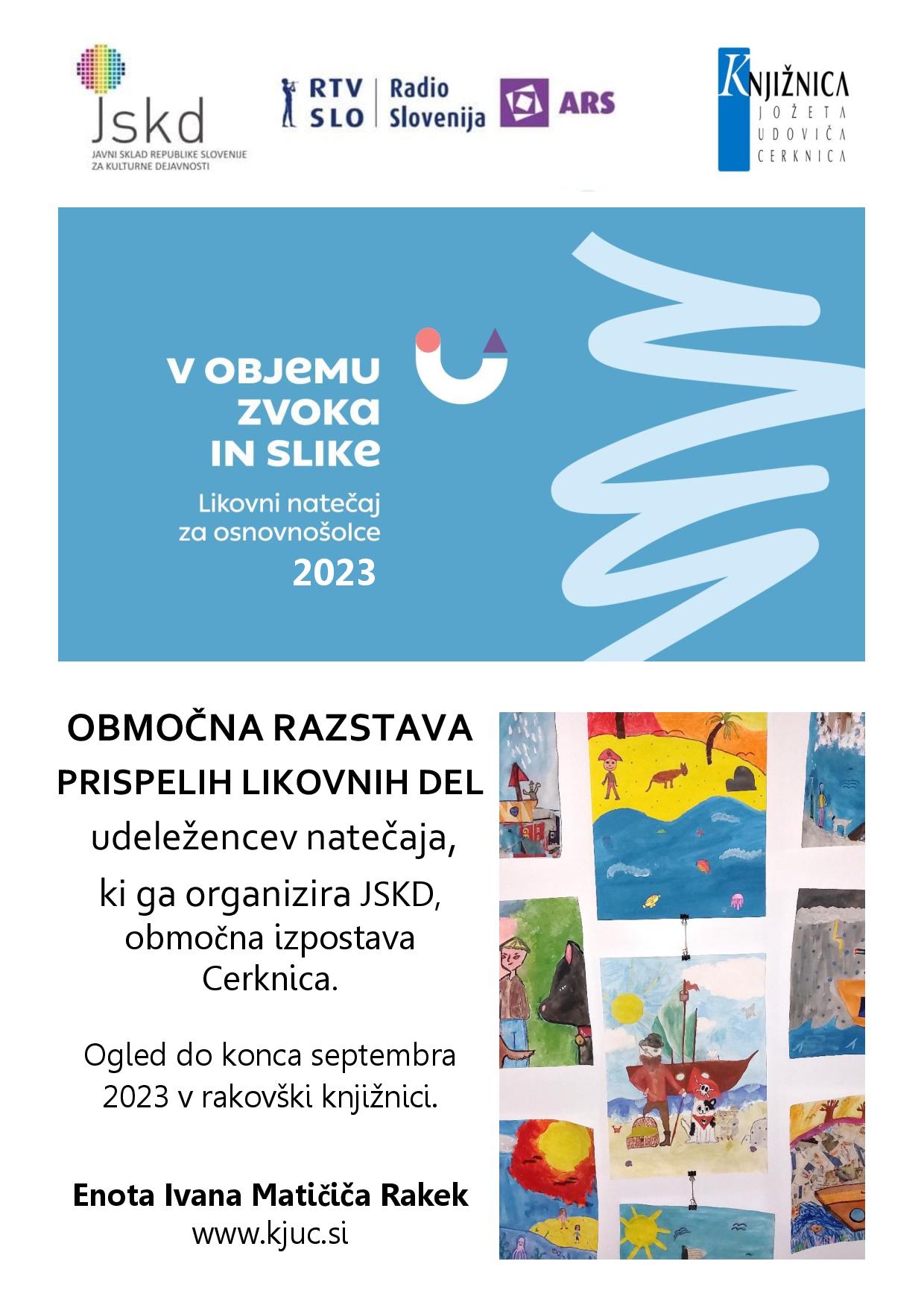 V objemu zvoka in slike - likovni natečaj za osnovnošolce 2023