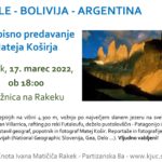 Matej Košir: Čile, Bolivija, Argentina - potopisno predavanje