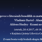 Pogovor o literarnih besedilih za maturo iz slovenščine