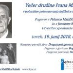Večer družine Ivana Matičiča v počastitev poimenovanja knjižnice na Rakeku