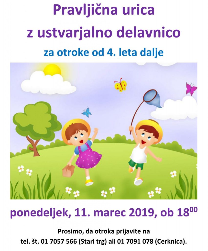 Pravljična urica z ustvarjalno delavnico