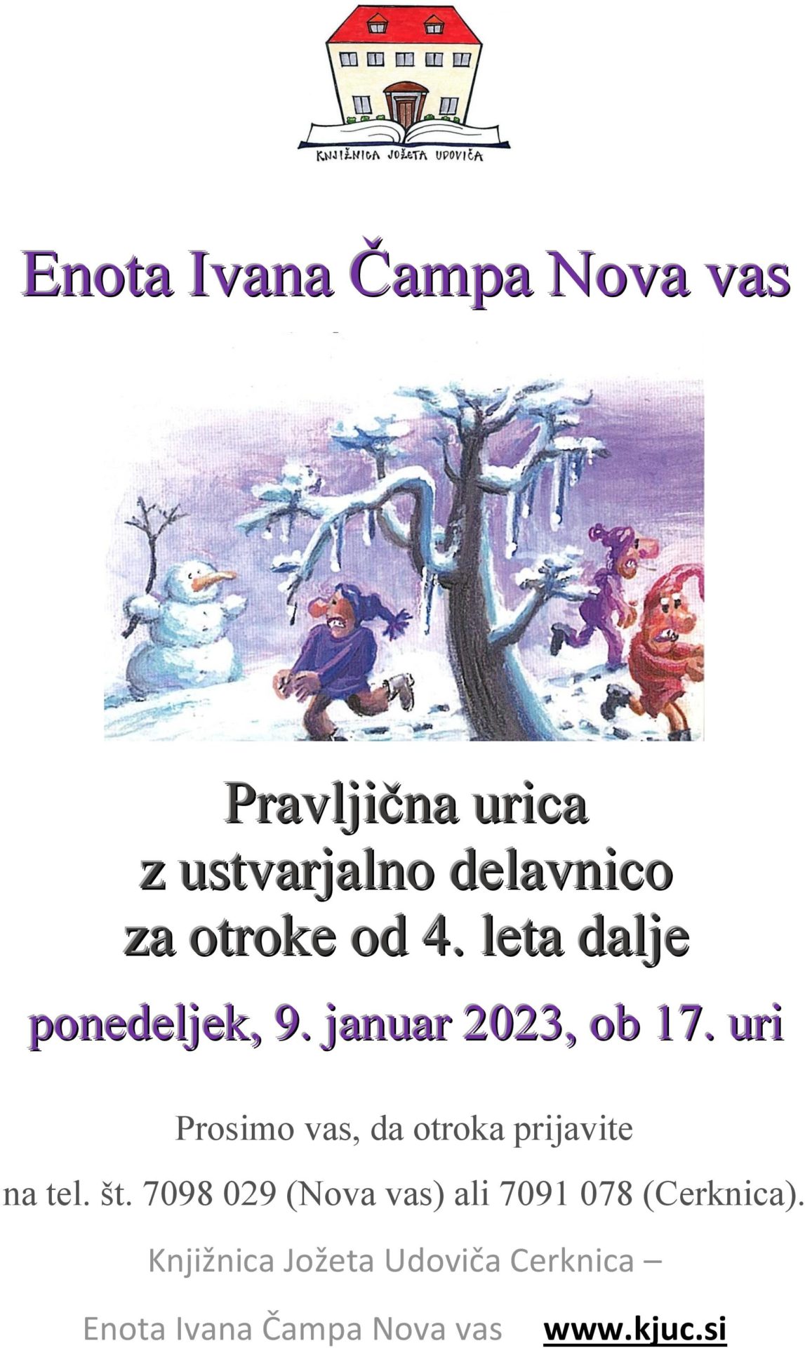 Pravljična urica z ustvarjalno delavnico v Novi vasi