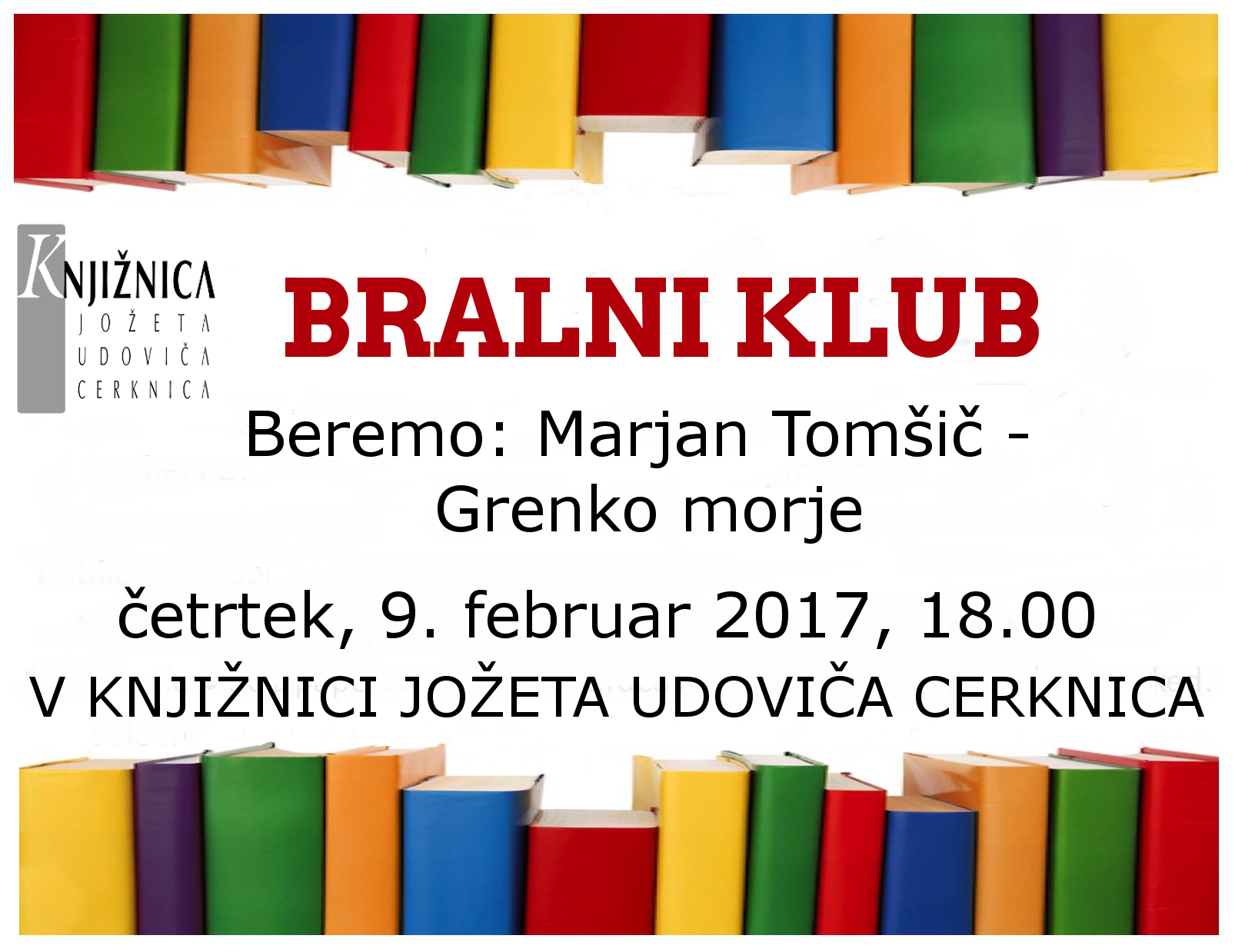 Bralni klub: Marjan Tomšič - Grenko morje