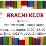 ODPOVEDANO - Bralni klub: Per Petterson - Konje krast