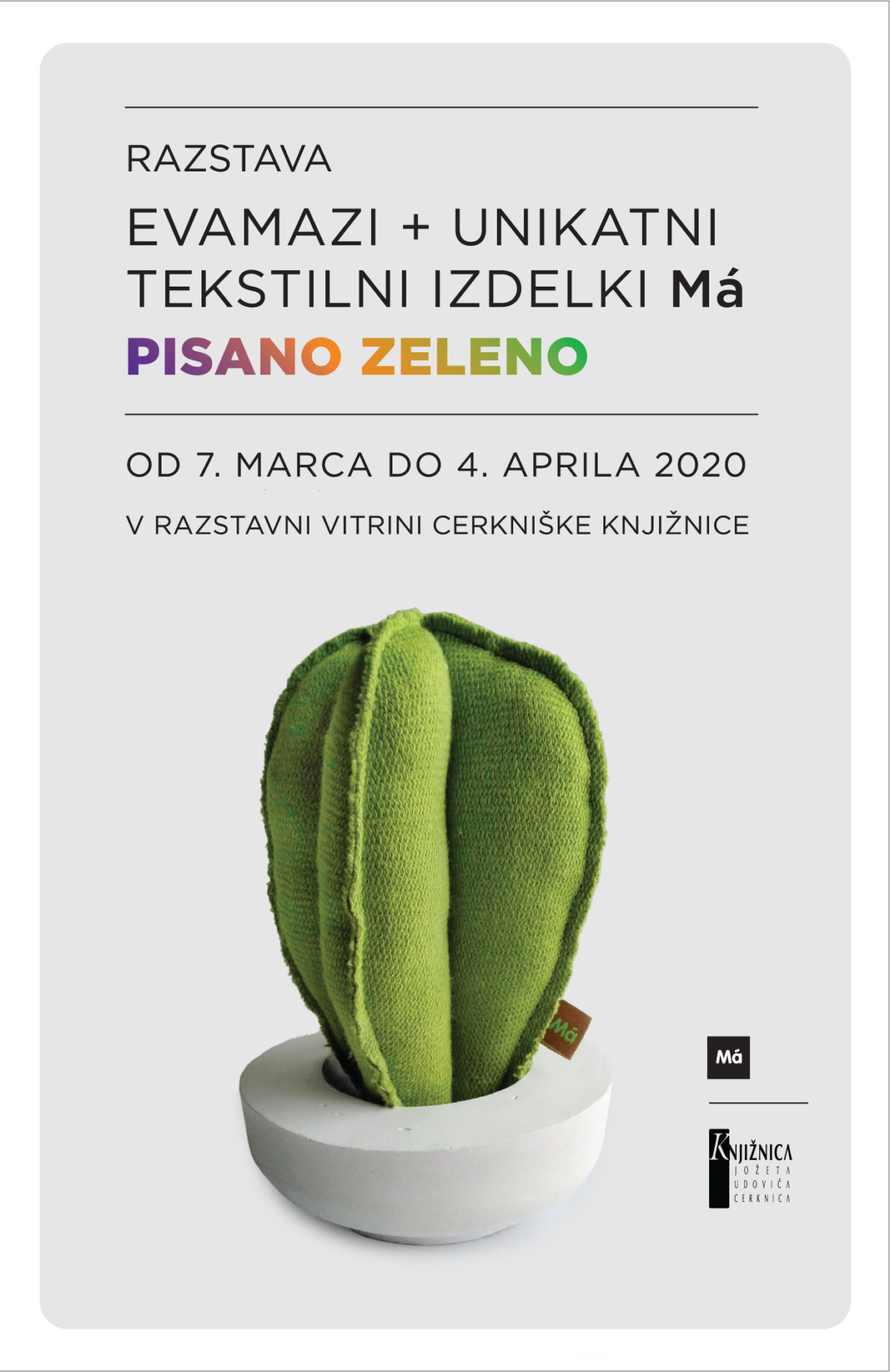 Pisano zeleno - razstava oblikovalke Eve Mazi