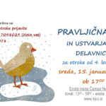 Pravljična ura in ustvarjalna delavnica za otroke od 4. leta dalje