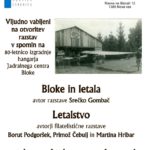 Otvoritev razstav v spomin na 80-letnico izgradnje hangarja Jadralnega centra Bloke