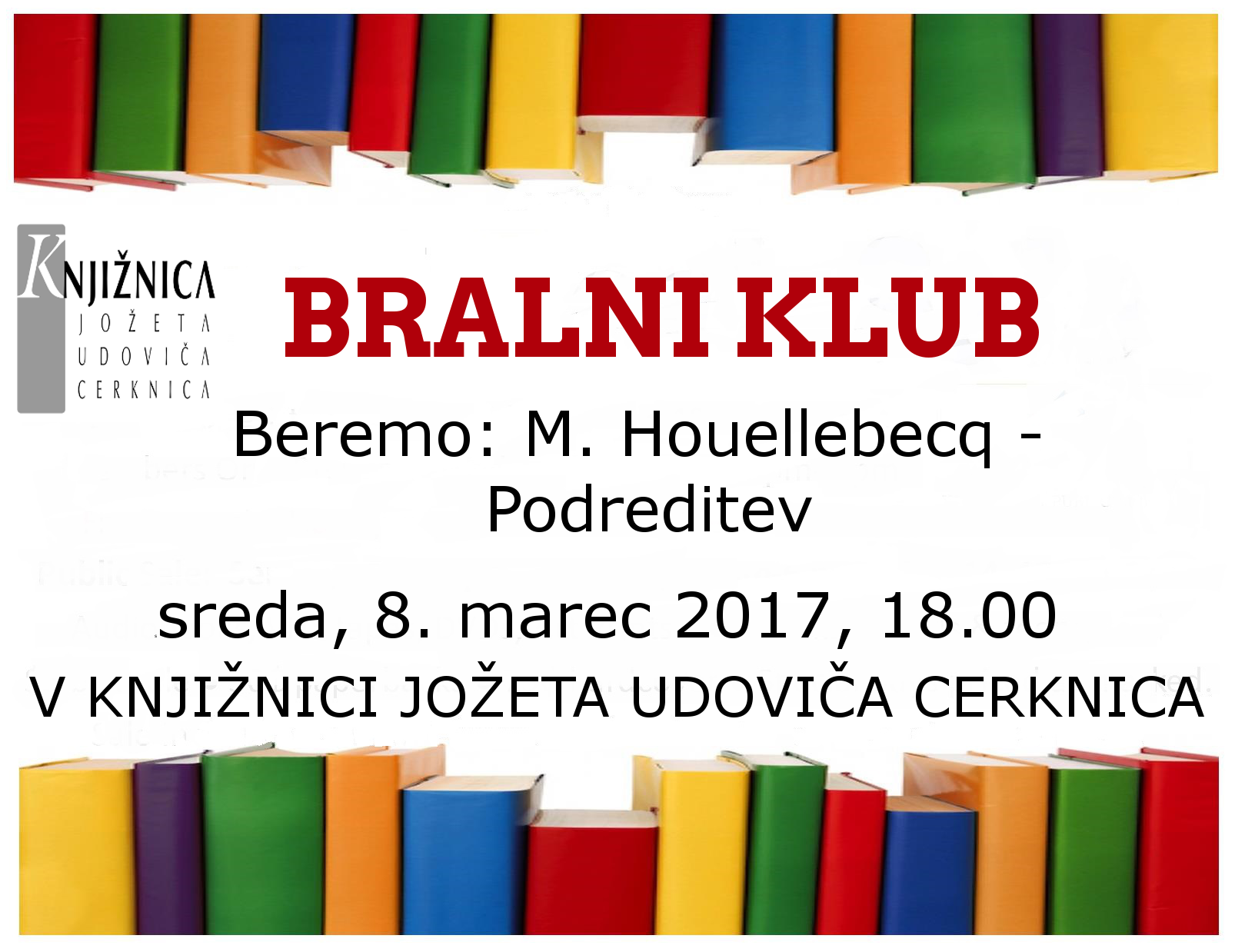 Bralni klub: M. Houellebecq - Podreditev