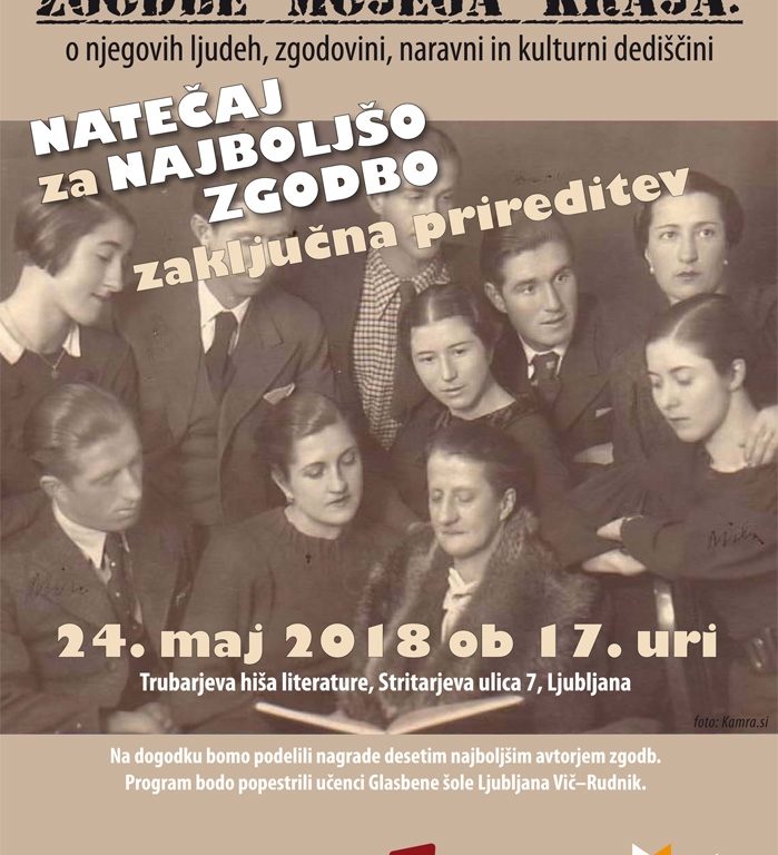 Zaključna prireditev domoznanskega natečaja Zgodbe mojega kraja