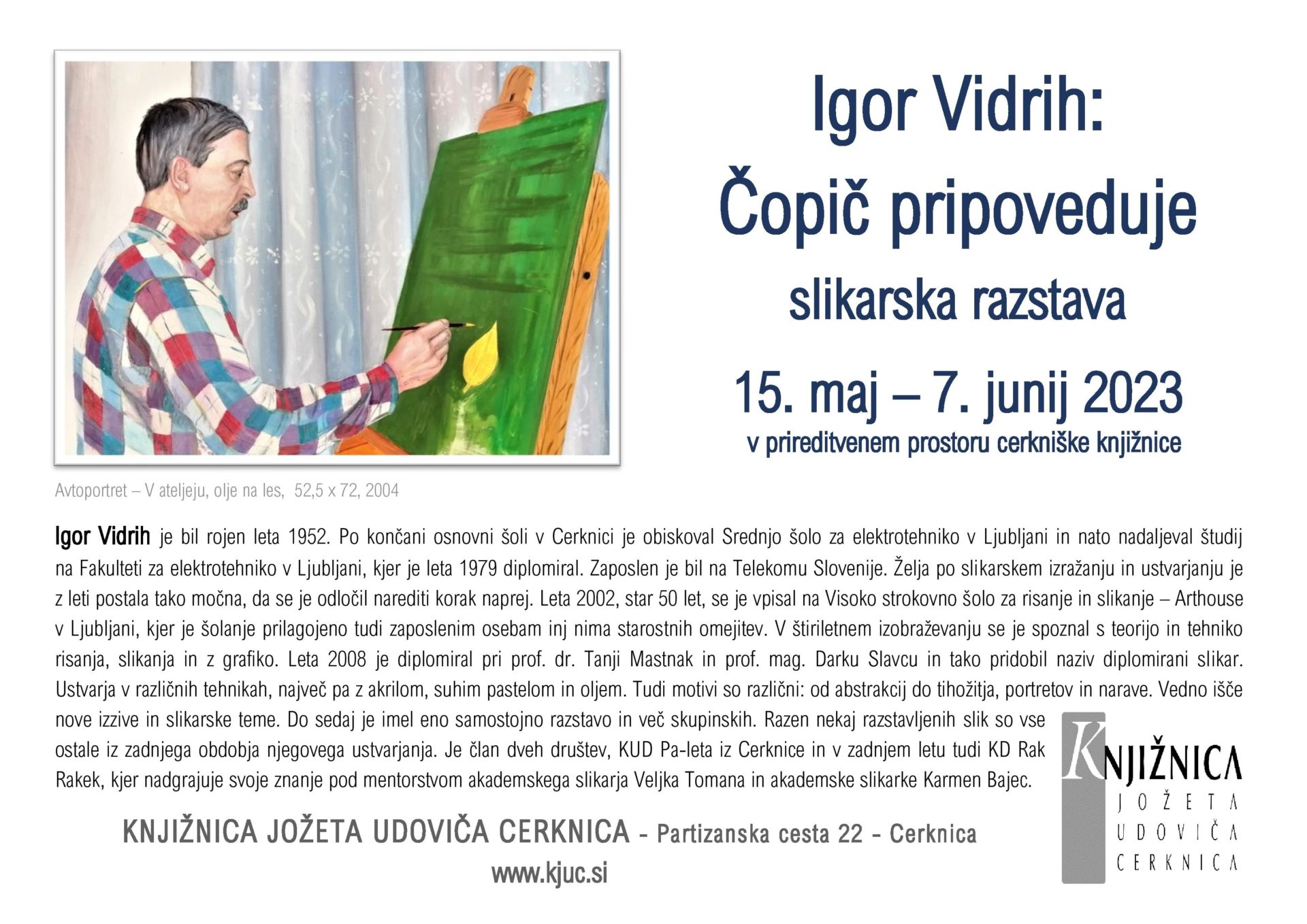 Igor Vidrih: Čopič pripoveduje – slikarska razstava