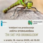 Jošt Stergaršek: Živi svet pod drobnogledom - predavanje