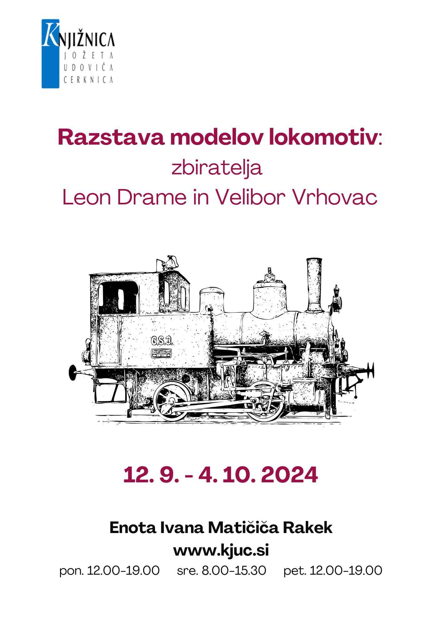 Razstava modelov lokomotiv - zbiratelja Leon Drame in Velibor Vrhovac