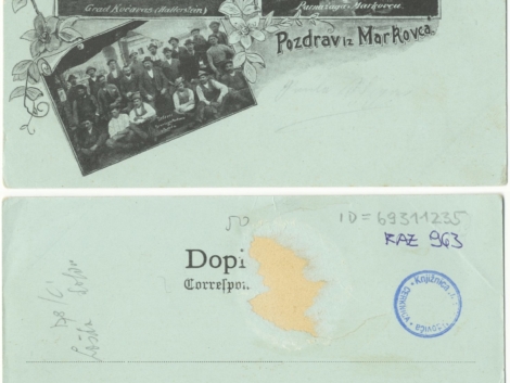 Markovec, natisnjena okoli leta 1899