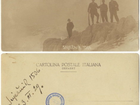 Snježnik, odposlana 23. 3. 1929