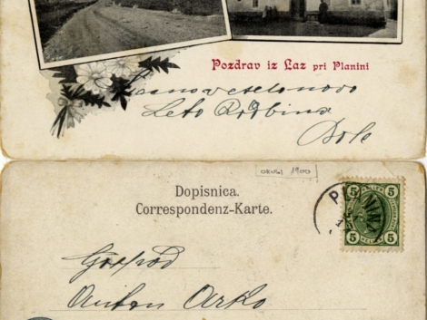 Pozdrav iz Laz pri Planini [1900]