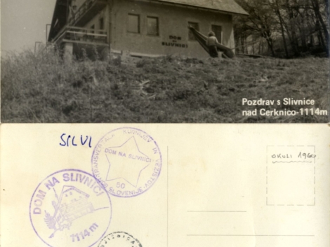 Pozdrav s Slivnice nad Cerknico - 1114m [1964]