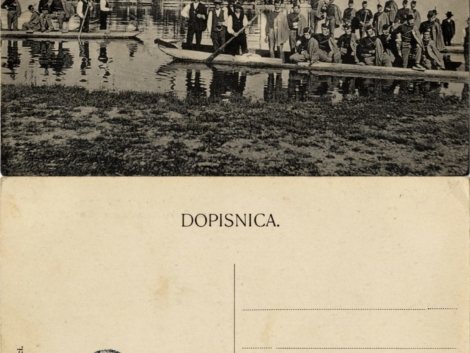 Izlet z ladjo "Viribus Unitis" na Cerkniškem jezeru [1911]