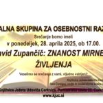 Prestavljeno na 5. maj - Srečanje Bralne skupine za osebnostni razvoj