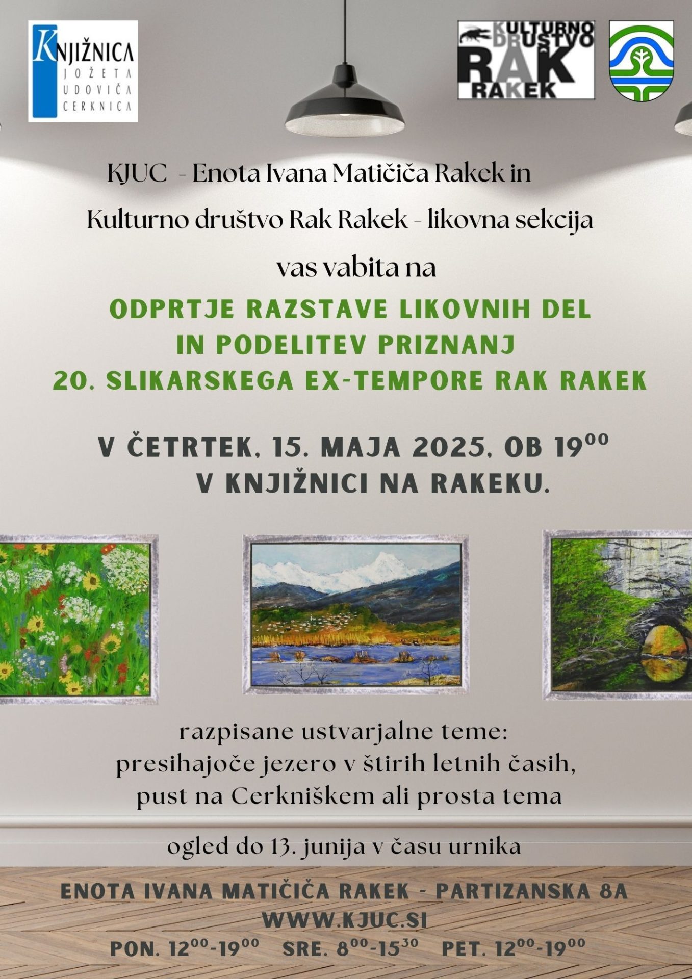 20. slikarski Ex-tempore Rak Rakek - odprtje razstave