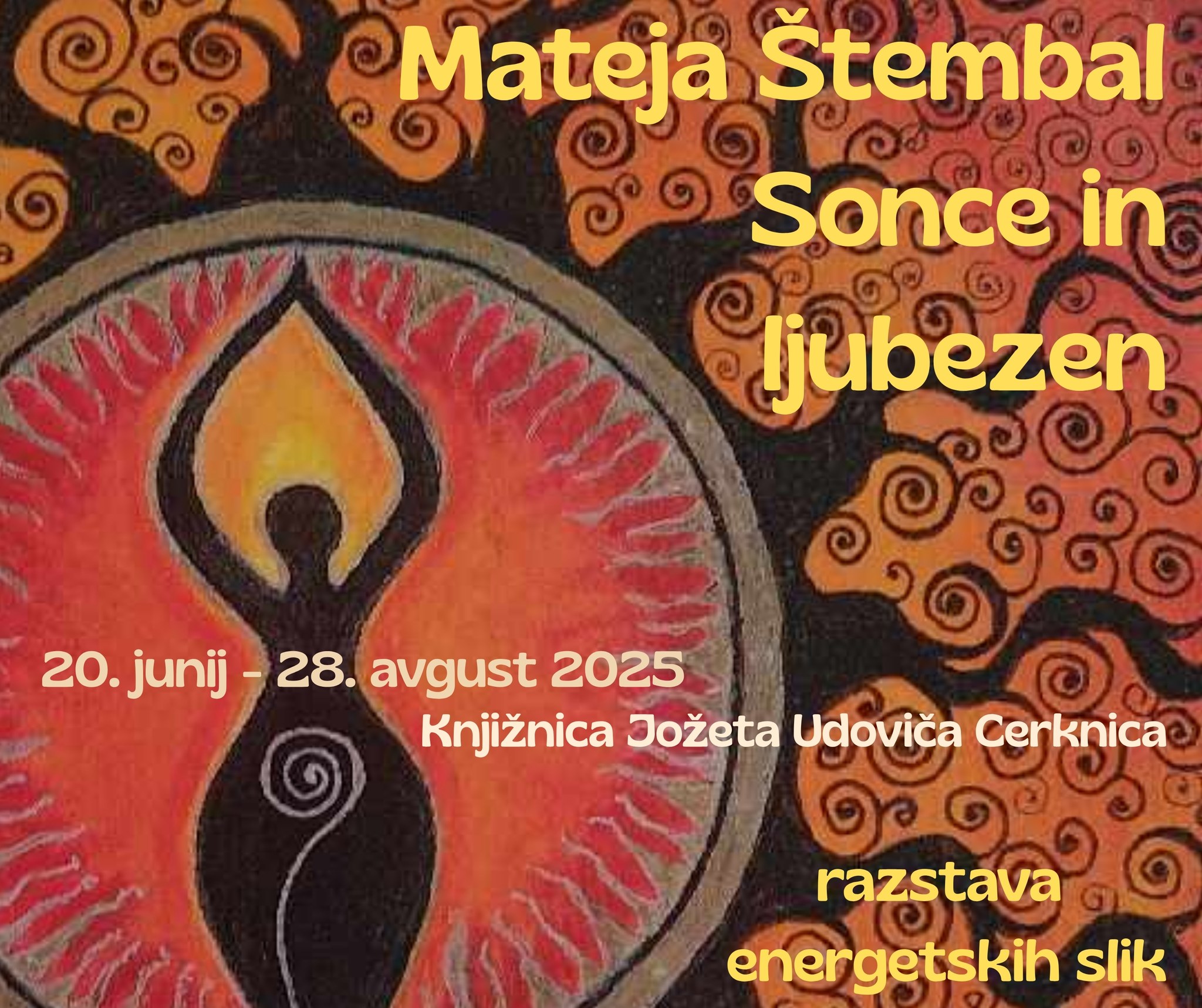 Mateja Štembal: Sonce in ljubezen - razstava energetskih slik