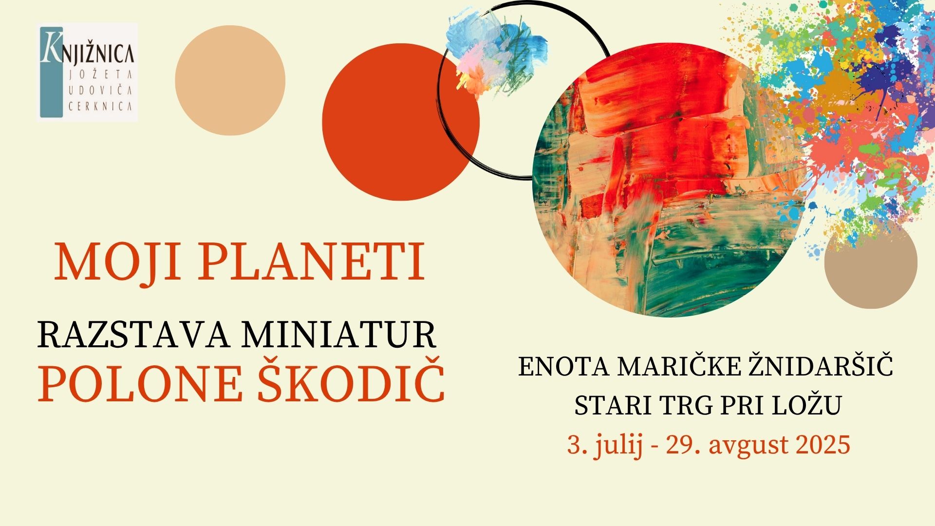 Polona Škodič: Moji planeti - razstava miniatur