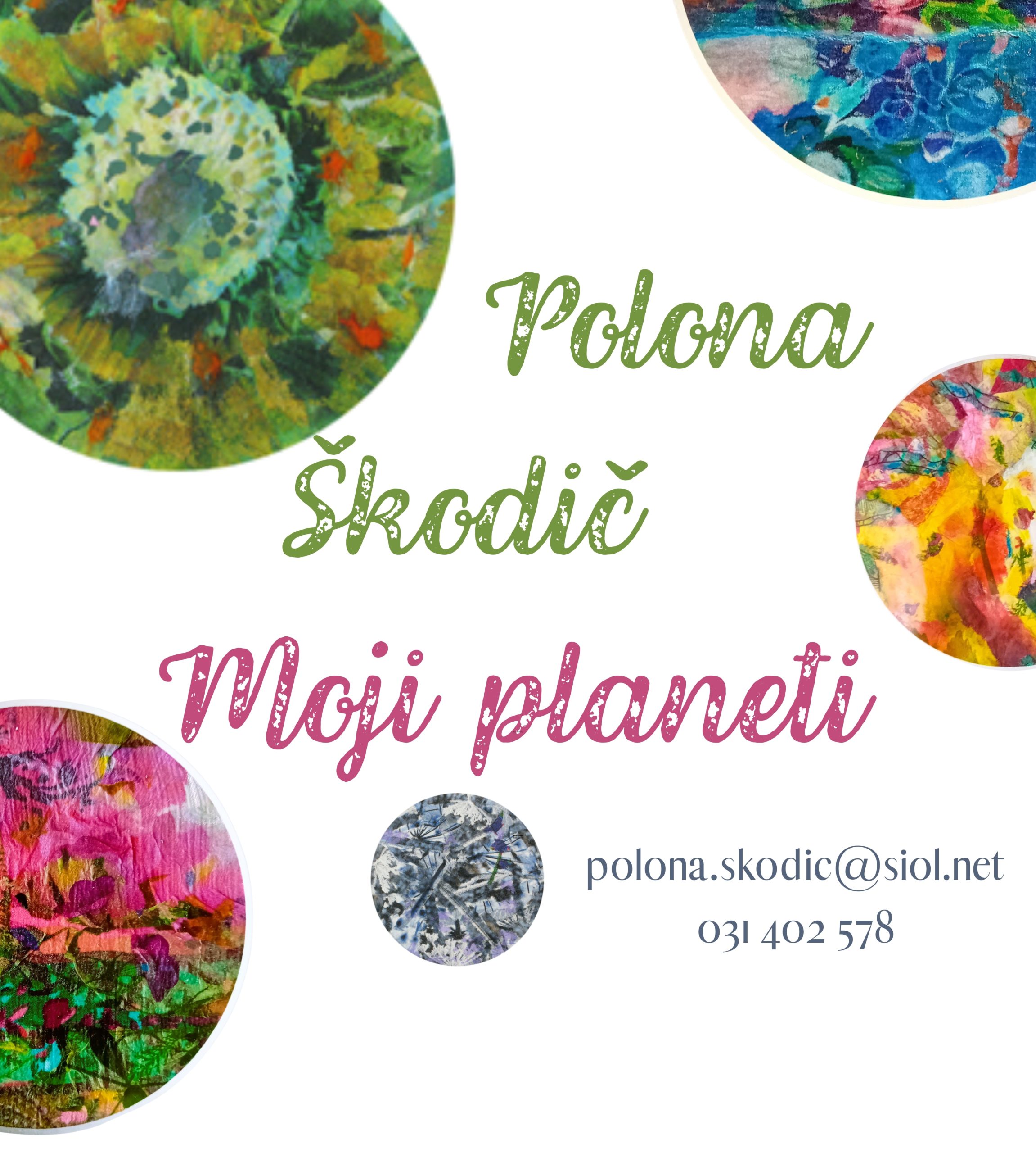Polona Škodič: Moji planeti - razstava miniatur