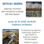Detajli jezera - odprtje razstave del mozaične sekcije KD Rak Rakek
