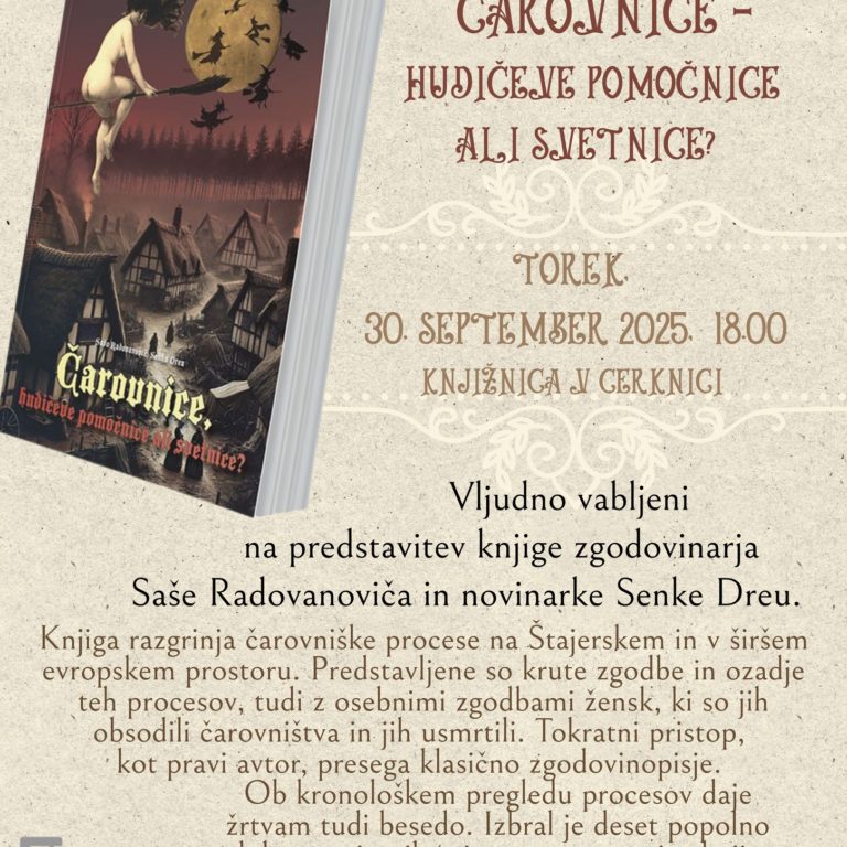 Čarovnice, hudičeve pomočnice ali svetnice?