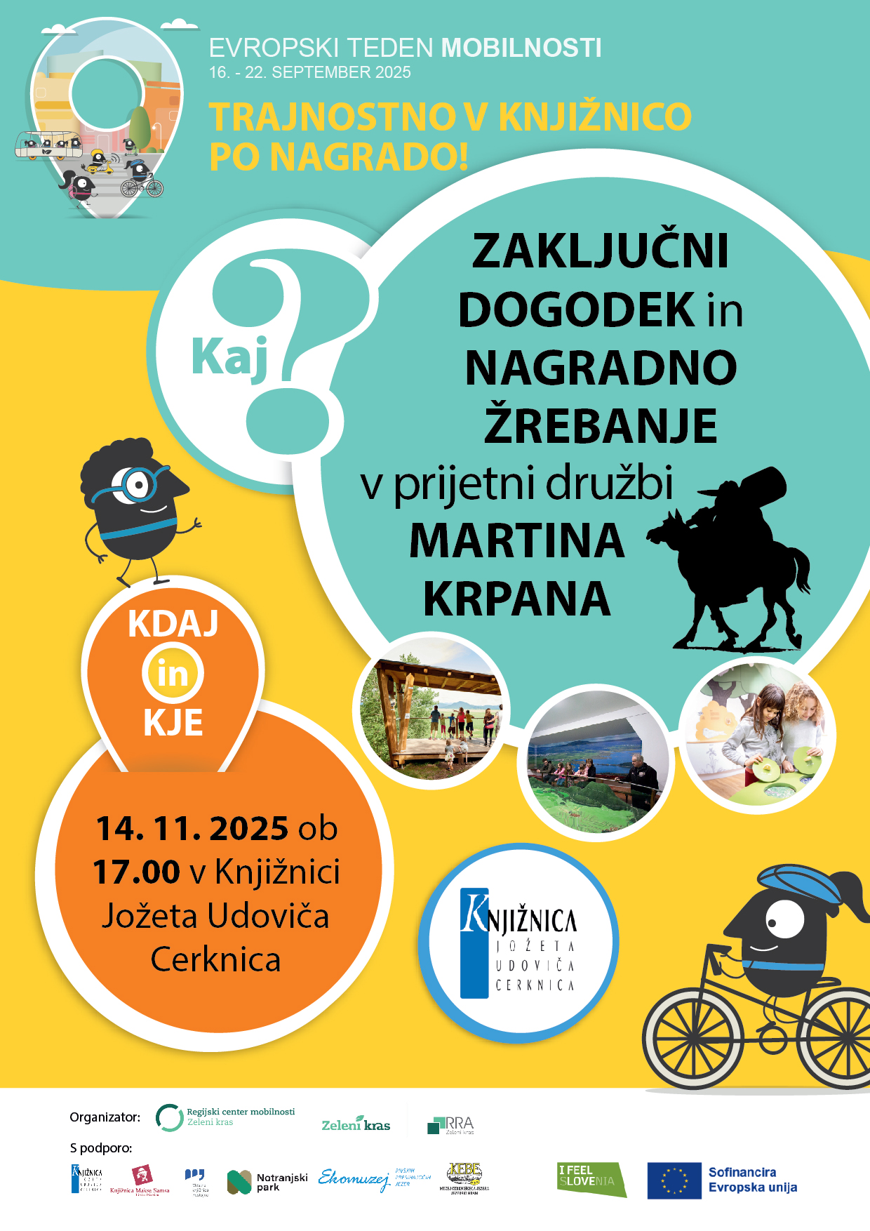 Trajnostno v knjižnico po nagrado - zaključno žrebanje