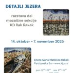 Detajli jezera - razstava del mozaične sekcije KD Rak Rakek