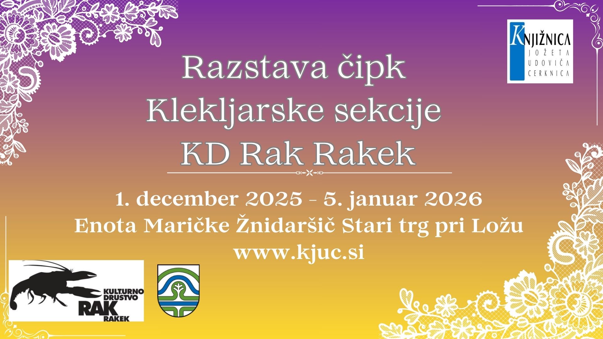 Razstava čipk klekljarske sekcije