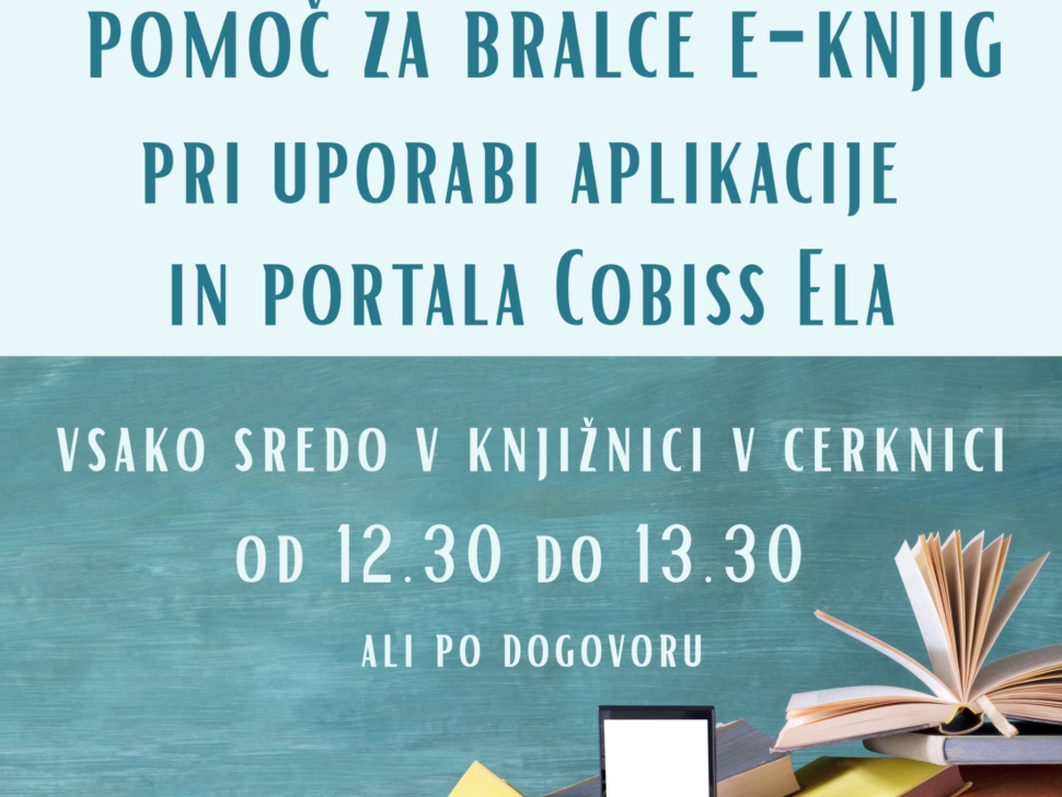 pomoč za bralce e-knjig