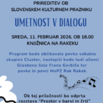 Umetnost v dialogu - prireditev ob slovenskem kulturnem prazniku