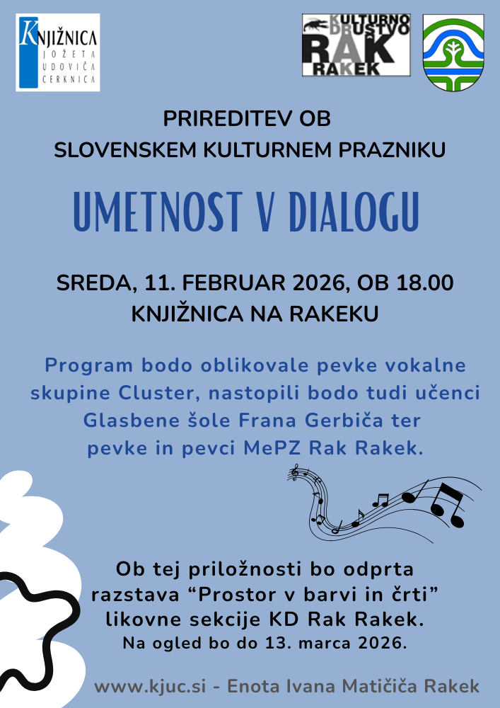 Umetnost v dialogu - prireditev ob slovenskem kulturnem prazniku